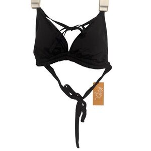 Black Strappy Bikini Top